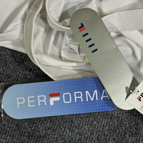 Fila Skirt Womens Large White Pianella Performa Performance Athletic New Tags - Picture 9 of 14